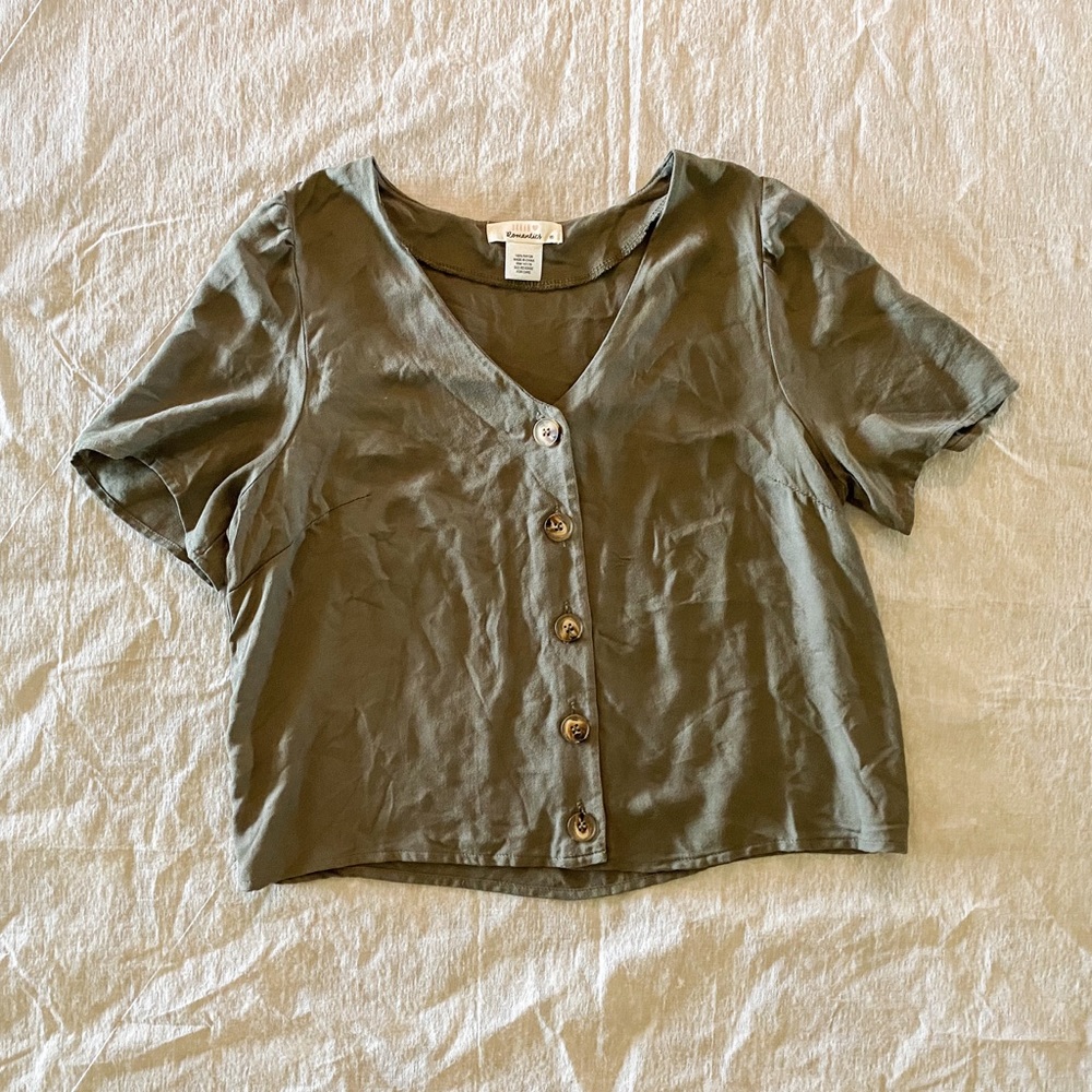Olive Button-Down